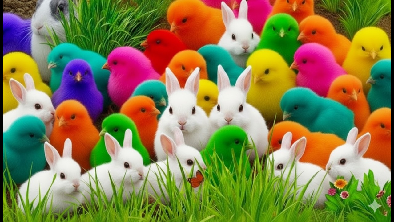 Menangkap Ayam Warna-Warni yang Lucu Bareng Hewan-Hewan Gemas Lainnya