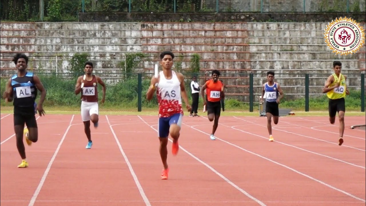 4x400m relay final U20 - M.K Joseph Memorial17th KERALA STATE INTER DISTRICT CLUB ATHLETICS 2022