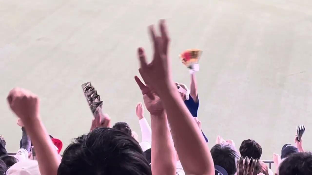 20231104 オリックス　50番さん　京セラドーム　レアな応援　　　　途中(頓宮ホームラン)