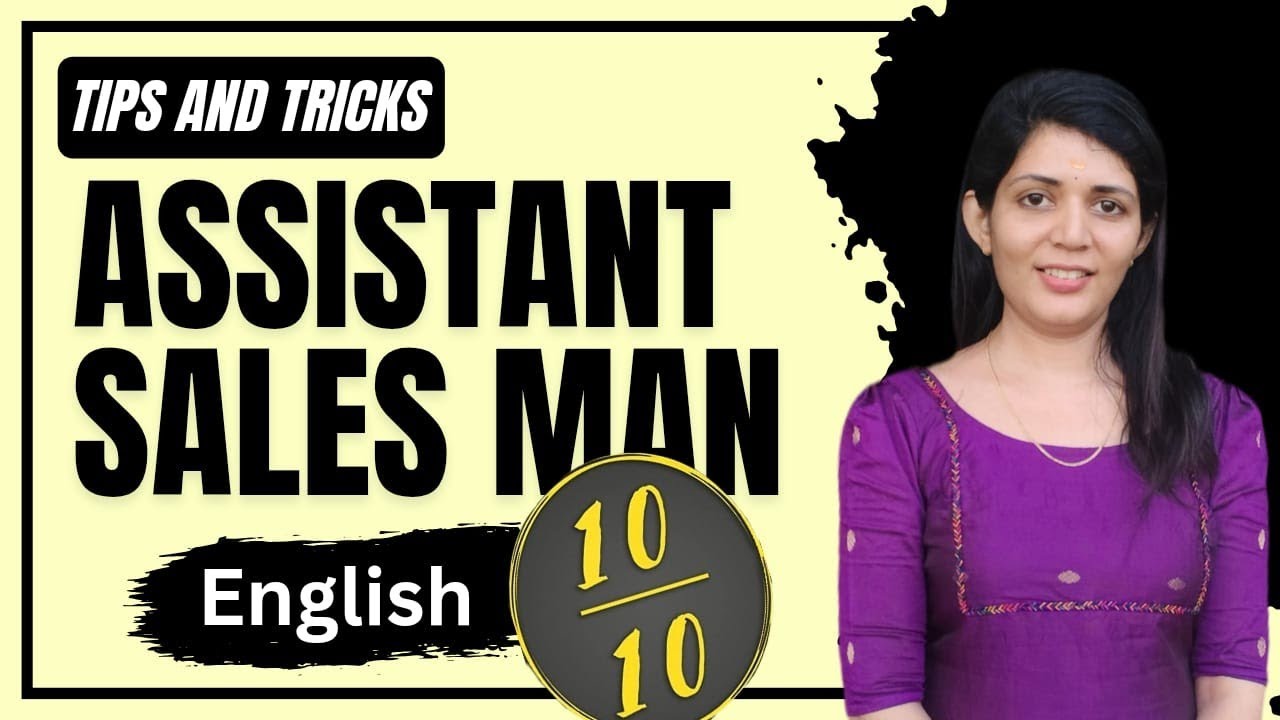 Assistant salesman||English||sruthys learning square