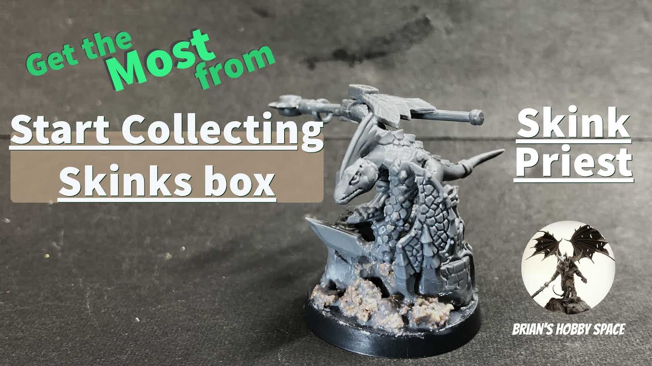 Skink Priest from Spare Bits