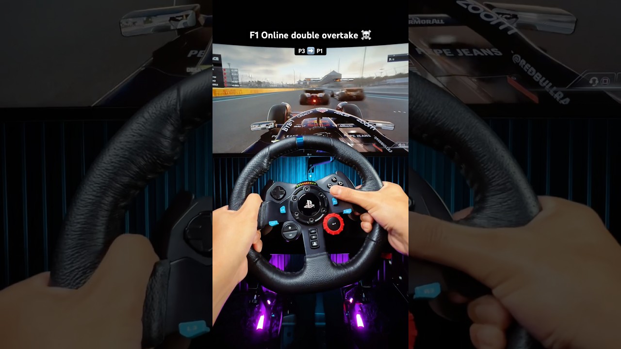 Double overtake F1 Online 💀 #f1 #f12025 #f1shorts #maxverstappen #simracing #g29 #f125 #racinggames
