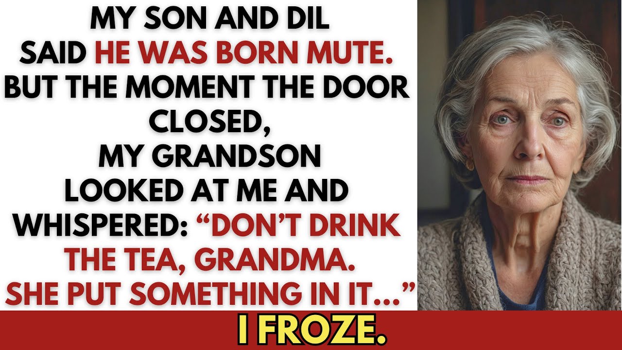 My ‘Silent’ Grandson Spoke Right After His Parents Left—What He Said Ended Up Saving Me