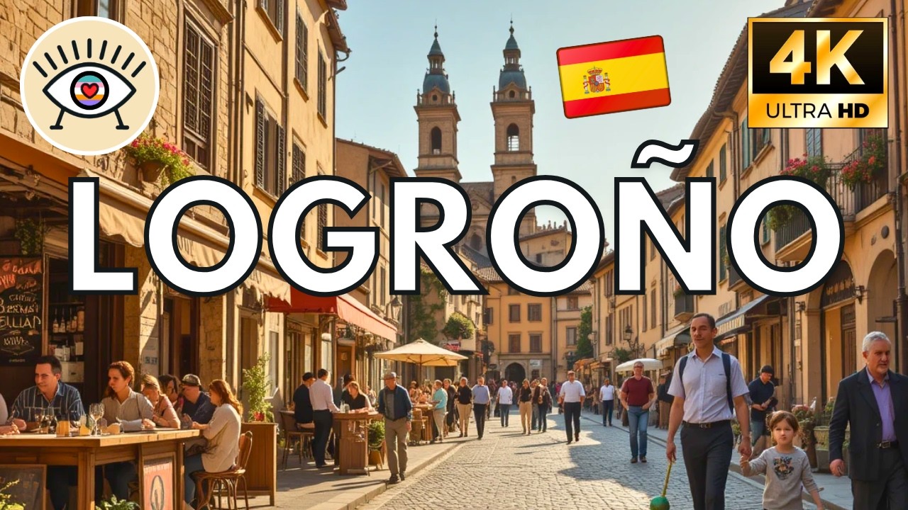 Пешеходная экскурсия по Логроньо, Испания 🇪🇸 | История, тайны и культура в 4K ✨