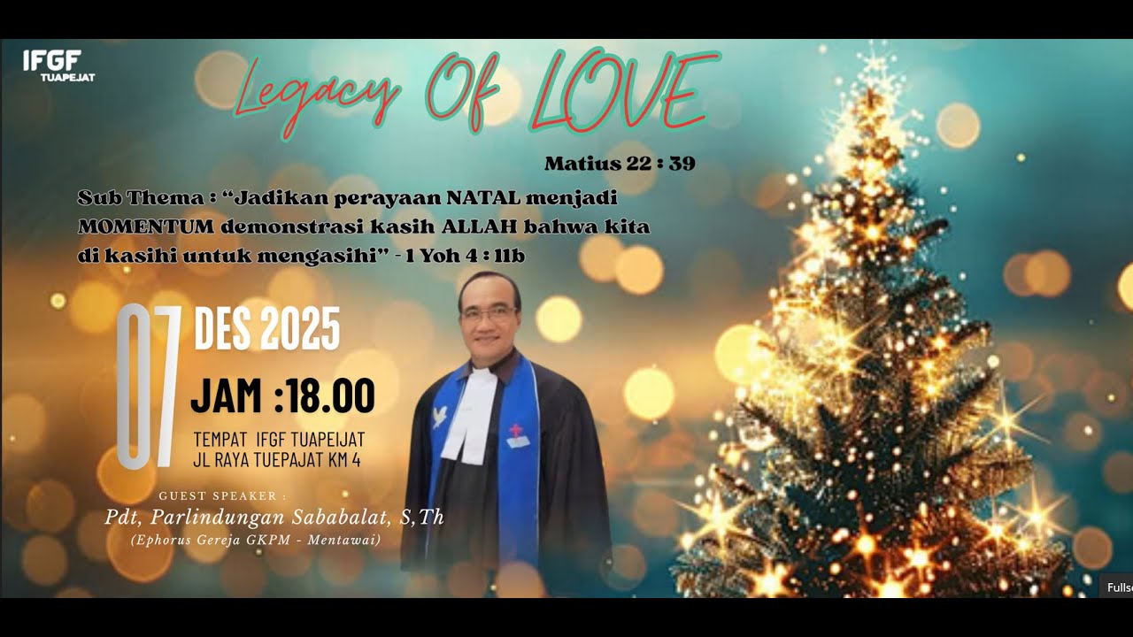 Natal Umum IFGF Tuapejat