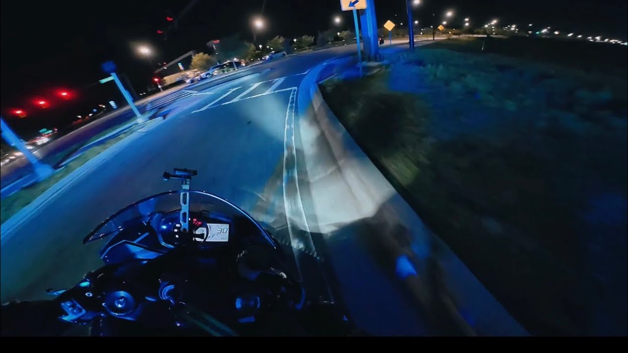 BIKERS RUN FROM COP