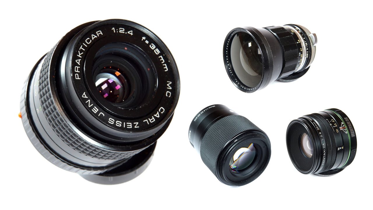 Carl Zeiss Jena 35mm f2.4 против Auto-Takumar 35/2.3 против Sigma 30/1.4 против Pentax 35/2.8 Mac...