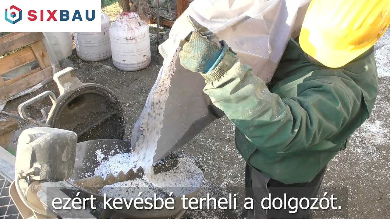 SIXBAU hőszigetelő polisztirol kőnyűbetonból épülő családiház