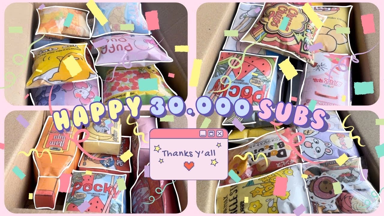 Chúc mừng 30.000 subcribes và gói hàng cùng mình🎉🎉🎉🎉🎉