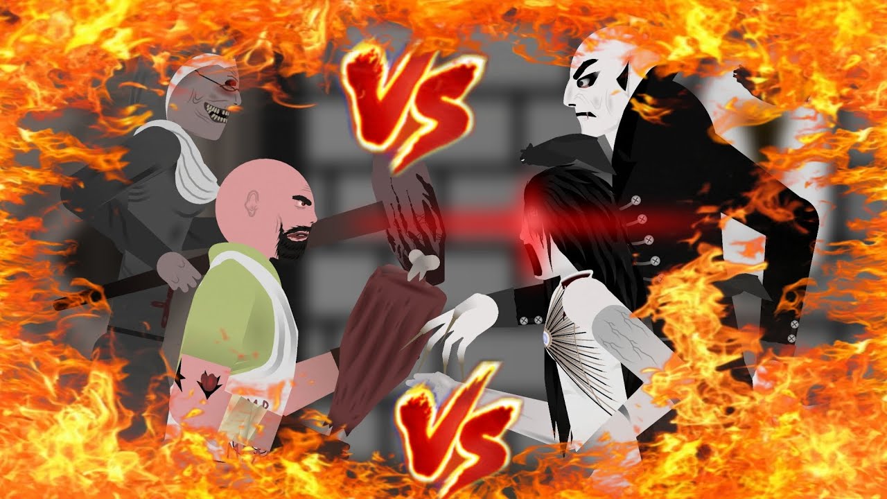 Evil Nun & Mr.Meat VS Slendrina & Nosferatu