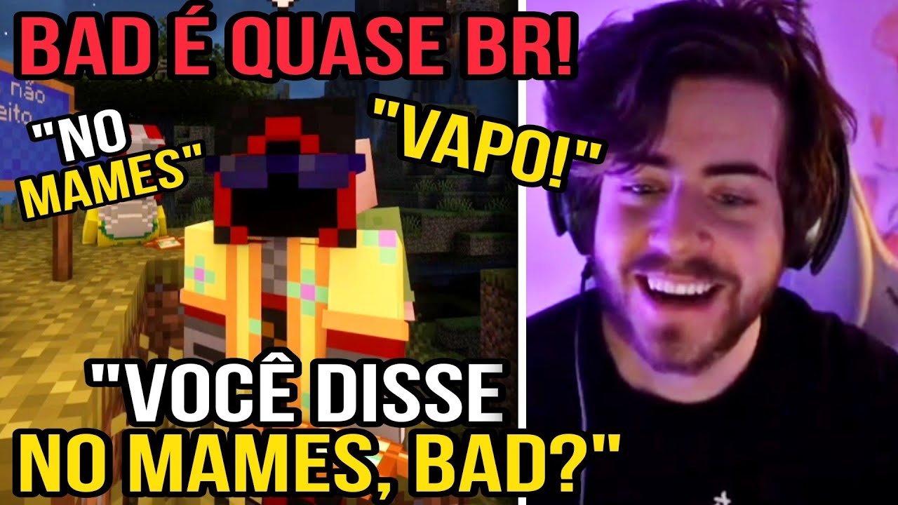 BAD FALANDO PORTUGUÊS E ESPANHOL! MUITO FOFO 😍 (Legendado) | MINECRAFT QSMP