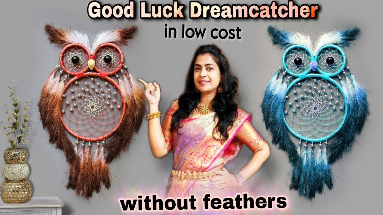 Expensive Look 🦉 Owl dream catcher || wall hanging craft ideas