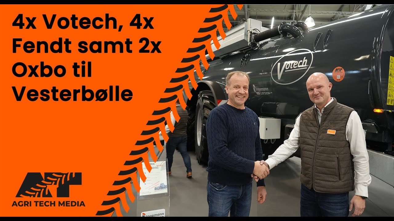 🇩🇰 4x Votech, 4x Fendt og 2x Oxbo til Vesterbølle