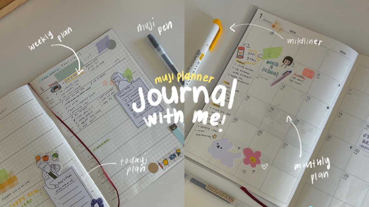 🍃 journal with me — muji planner 2021