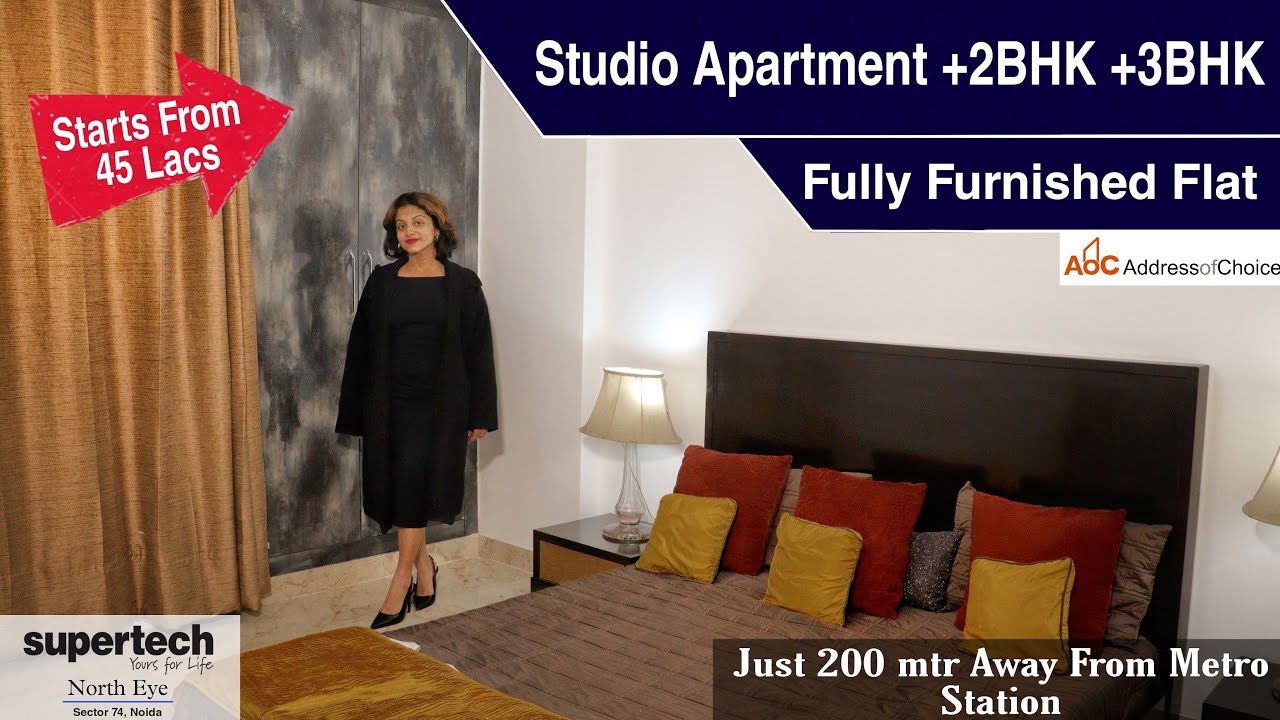 Supertech North Eye  Noida | Studio+2BHK+3BHK Furnished Ready to Move Apartment | Sample Flat Video