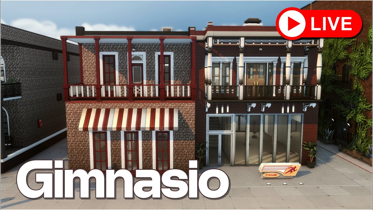 Construimos un Gimnasio || En Directo con Los Sims 4