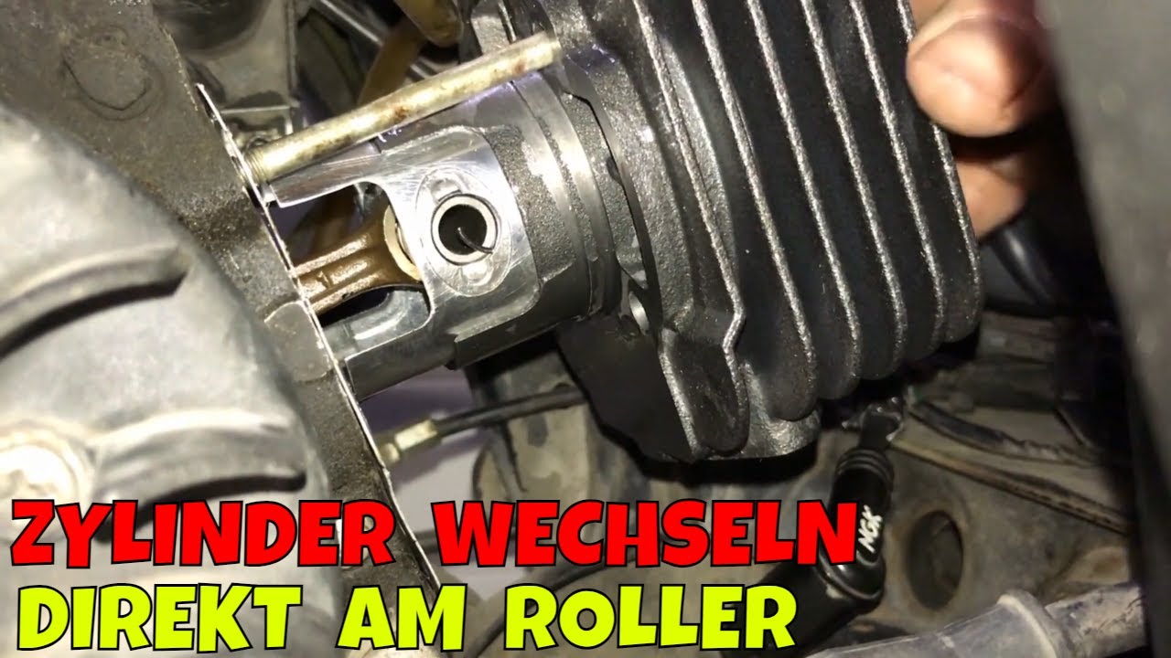 Luftgekühlten Zylinder direkt am Roller wechseln in einem Video / für Anfänger