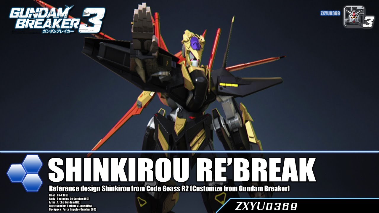 [PS4] Gundam Breaker 3 : Shinkirou RE'break
