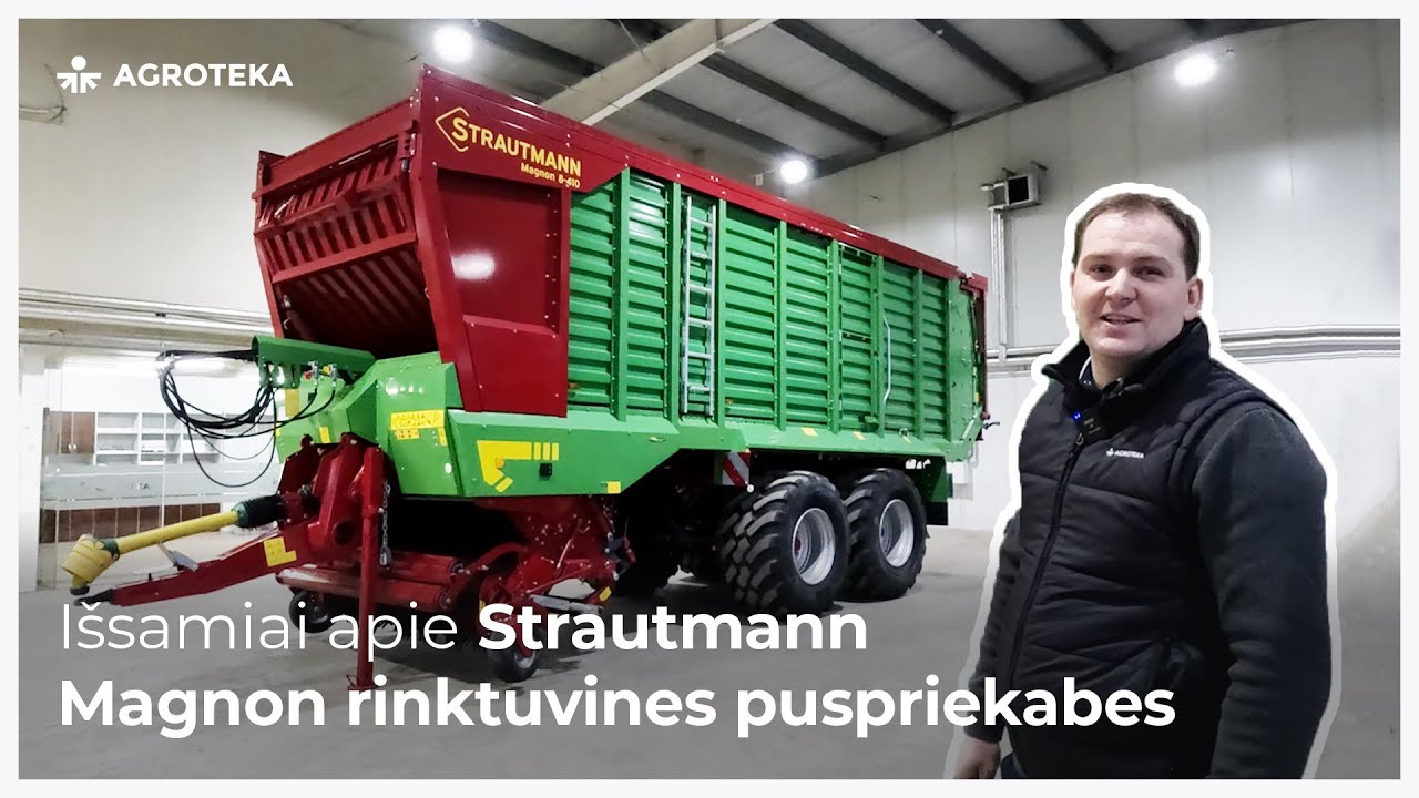 Išsamiai apie Strautmann Magnon rinktuvines puspriekabes | Agroteka