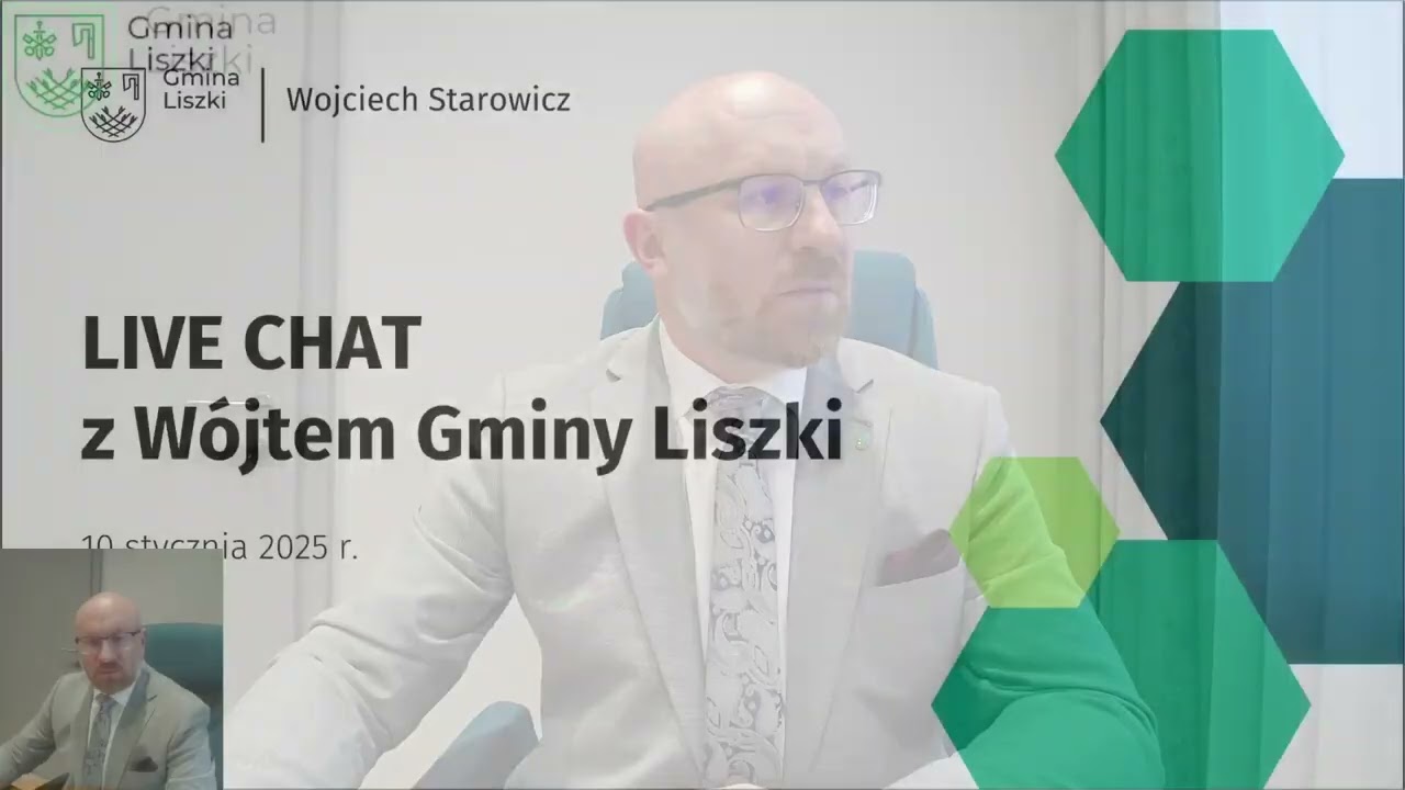 Live z Wójtem Gminy Liszki 10 stycznia 2024
