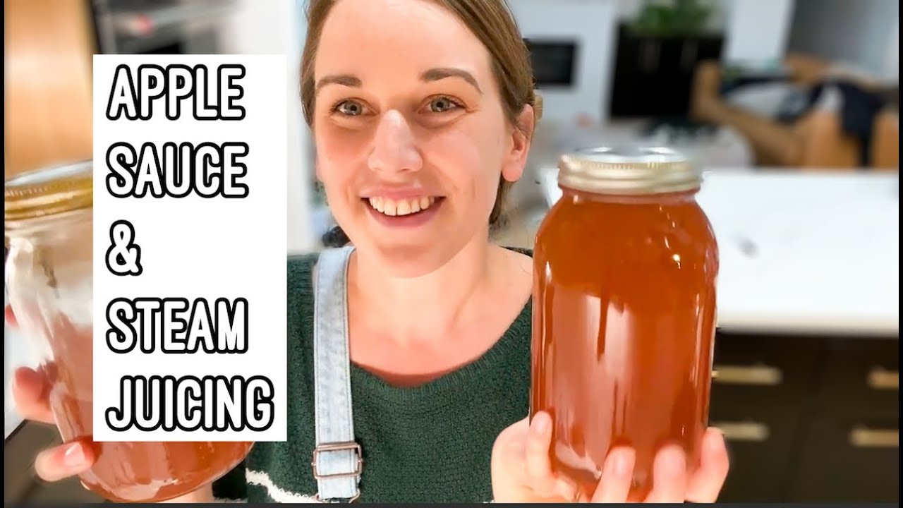 Making Applesauce & Steam Juicing for the First Time | Canning Cinnamon Applesauce | Easy Canning