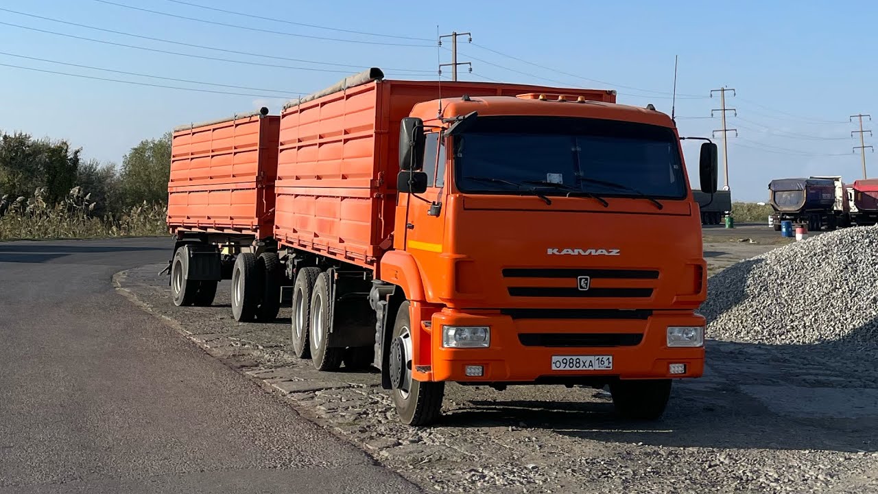 Камаз зерновоз Первый рейс в Новороссийск, КСК 41 причал