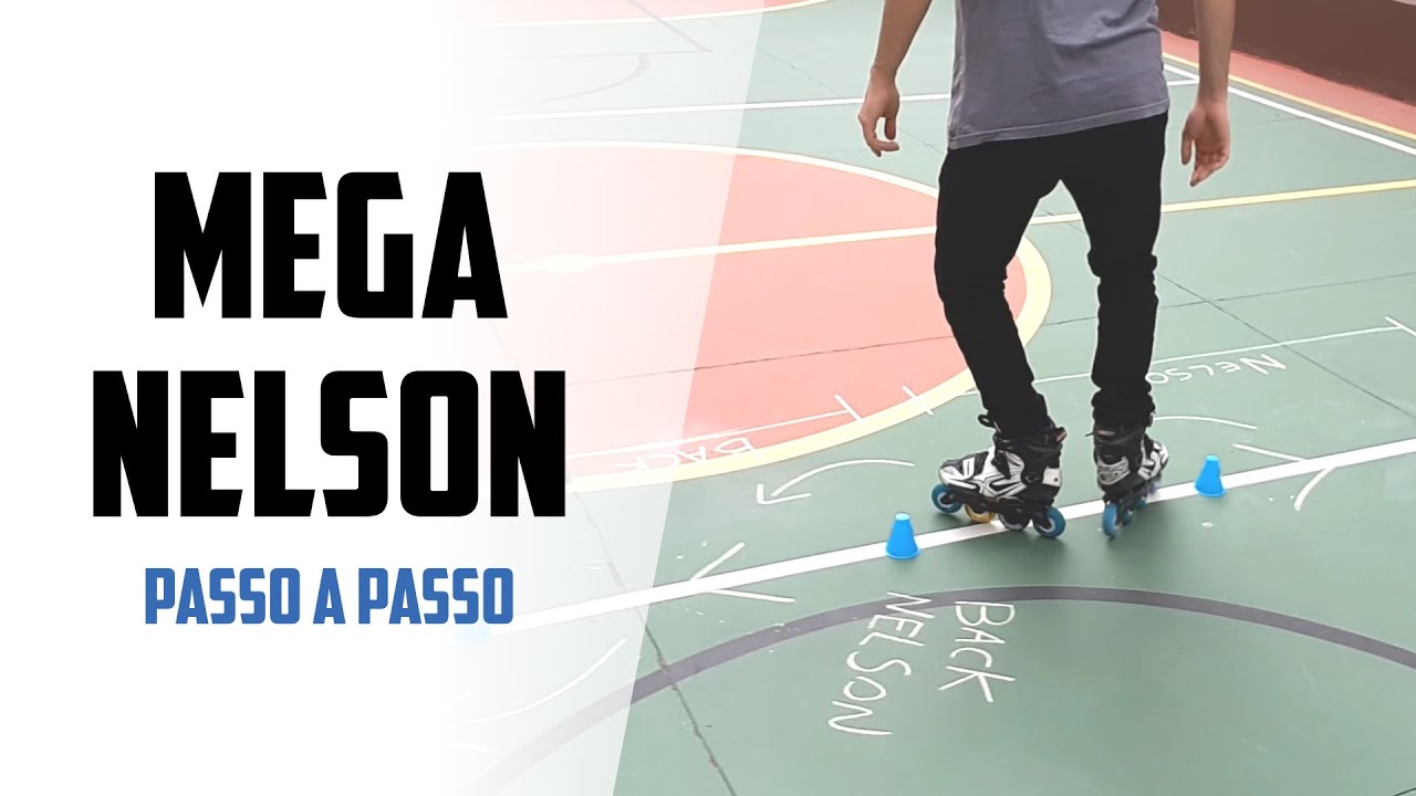 Mega Nelson - Aprenda Slalom / Passo a passo - Tutorial Patinação Freestyle Slalom
