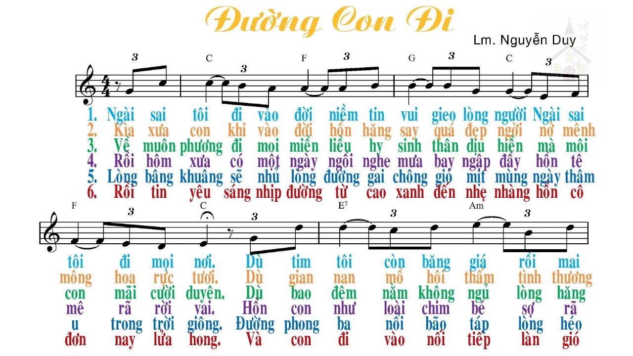 Đường con đi - Lm Nguyễn Duy - Gia Ân - Mai Thảo