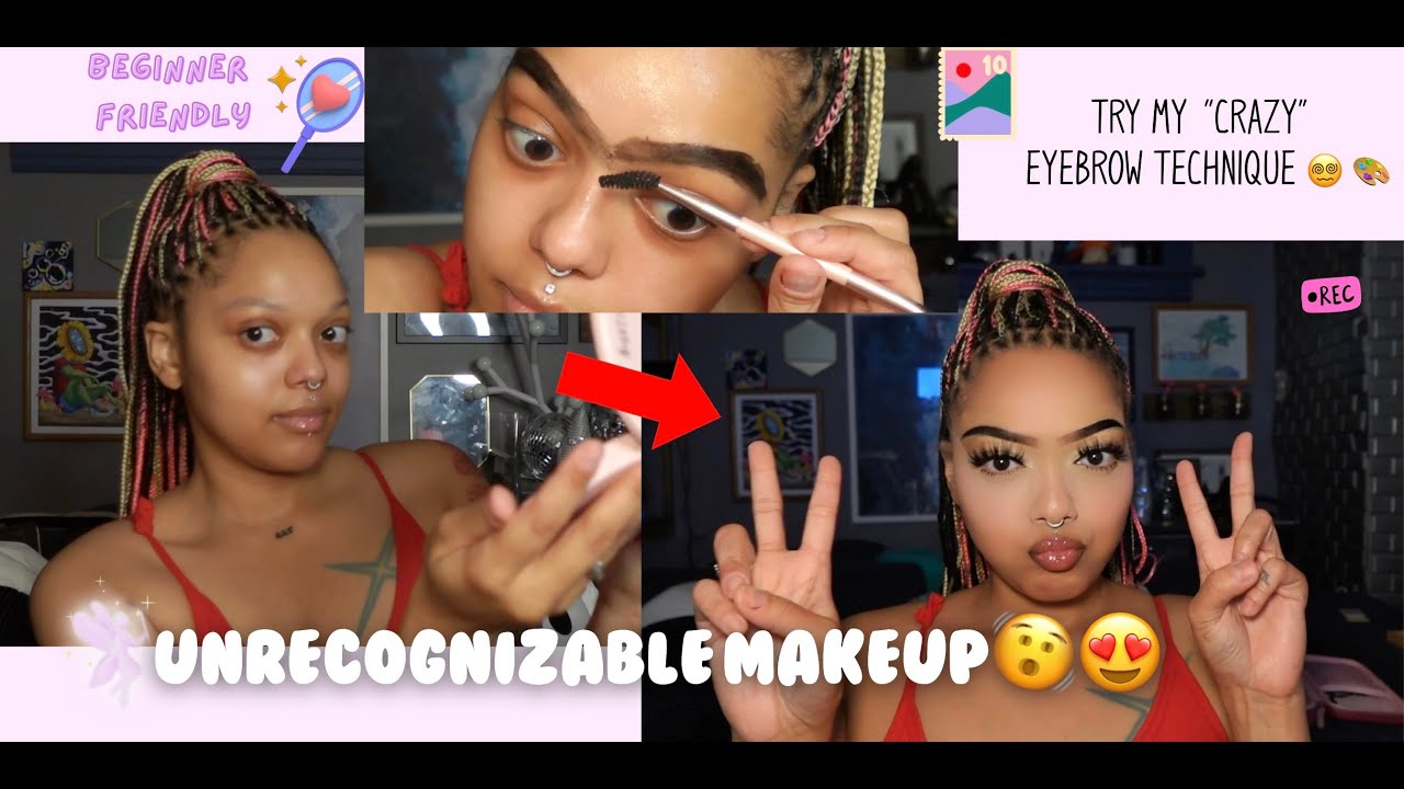unrecognizable makeup tutorial 🎨 || (Trust the process ‼️👀)