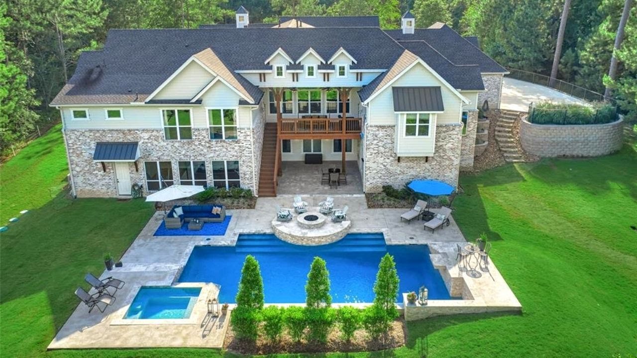 This Luxury Home Was Built Down a Hill | Montgomery, Texas