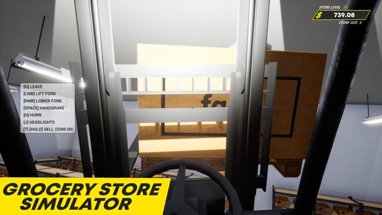i should not be using the forklift (grocery store simulator)