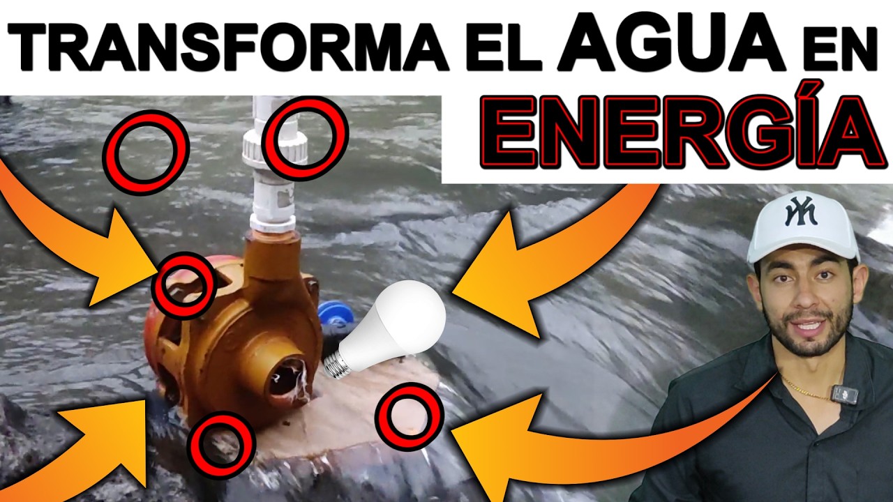 Generador de ENERGÍA con un ALTERNADOR y una BOMBA ¿COMO FUNCIONA?  (micro hydroelectric) free