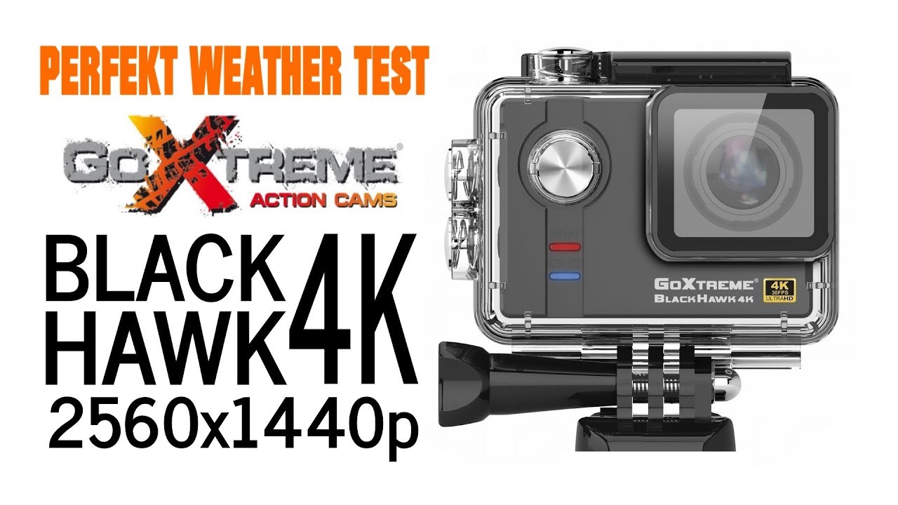 Easypix GoXtreme Black Hawk 4K STABILIZED Perfect weather Test 2K Original QHD 60fps