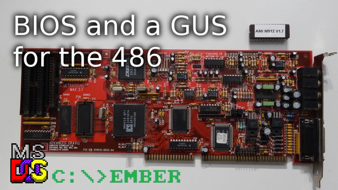 BIOS update and an Ultrasound upgrade for the 486 #DOScember