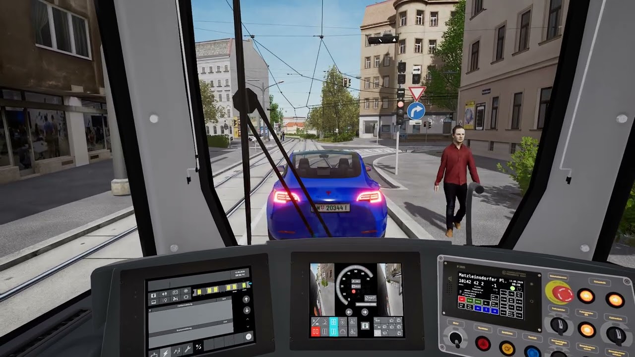 TramSim Vienna Line 1 (Stefan-Fadinger Platz - Prater, Hauptallee)