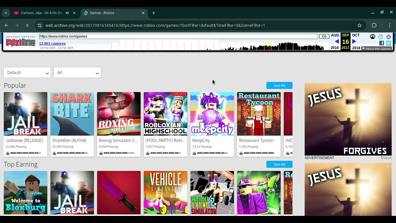 Wayback Machine - roblox.com