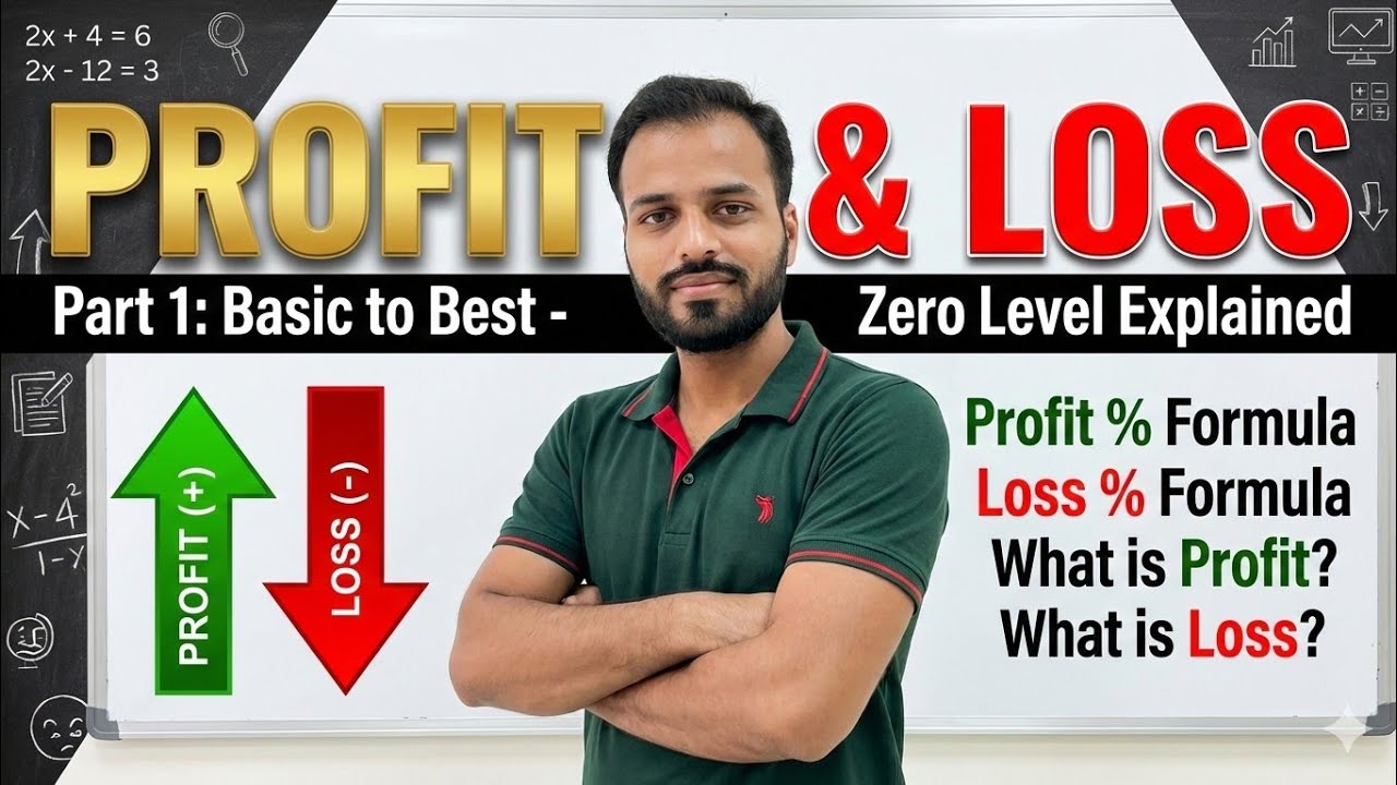 Profit and Loss Part 1 | Basic Concept, CP & SP | Class 6, 7, 8 and competition (SSC, UPSSSC) Maths