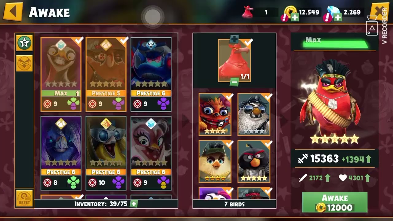 Level up to 6 Stars in Angry Birds Evolution