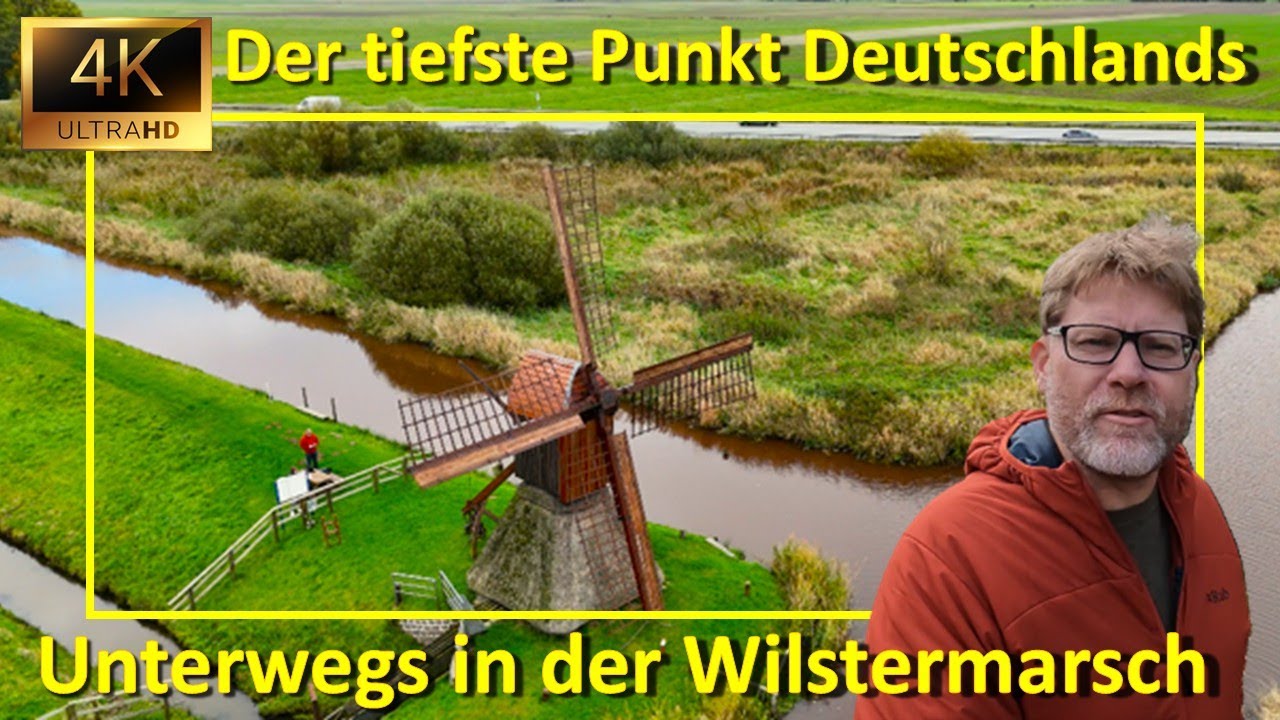 Der tiefste Punkt Deutschlands:  Wilstermarsch/Schleswig-Holstein