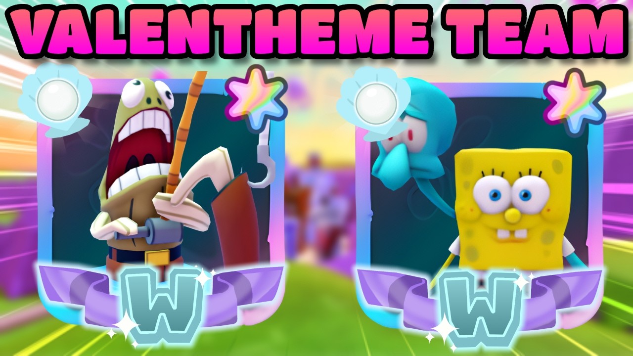 MY FAMILY PICKED MY VALENTINES TEAM?? (SpongeBob TD)