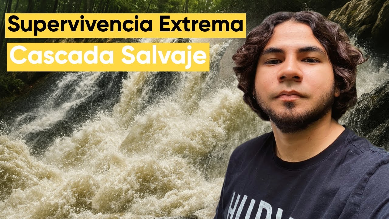 EXPLORANDO bosque ANTIGUO con CASCADA SALVAJE 🌲💦 | Supervivencia - Carne al Fuego y SENDERISMO 🔥