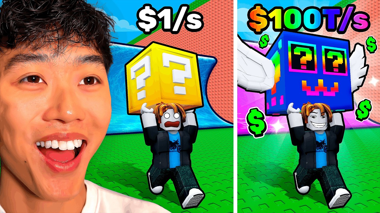 $0 to $1 TRILLION In Escape Waves for Lucky Blocks! (NO ROBUX)