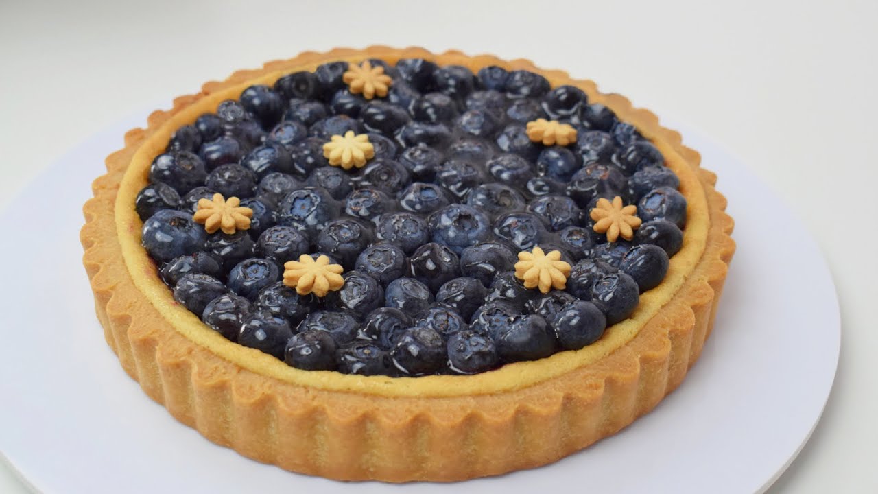 Vegan Blueberry Tart ASMR :: no egg no dairy :: perfect easy recipe | Simona Callas #31