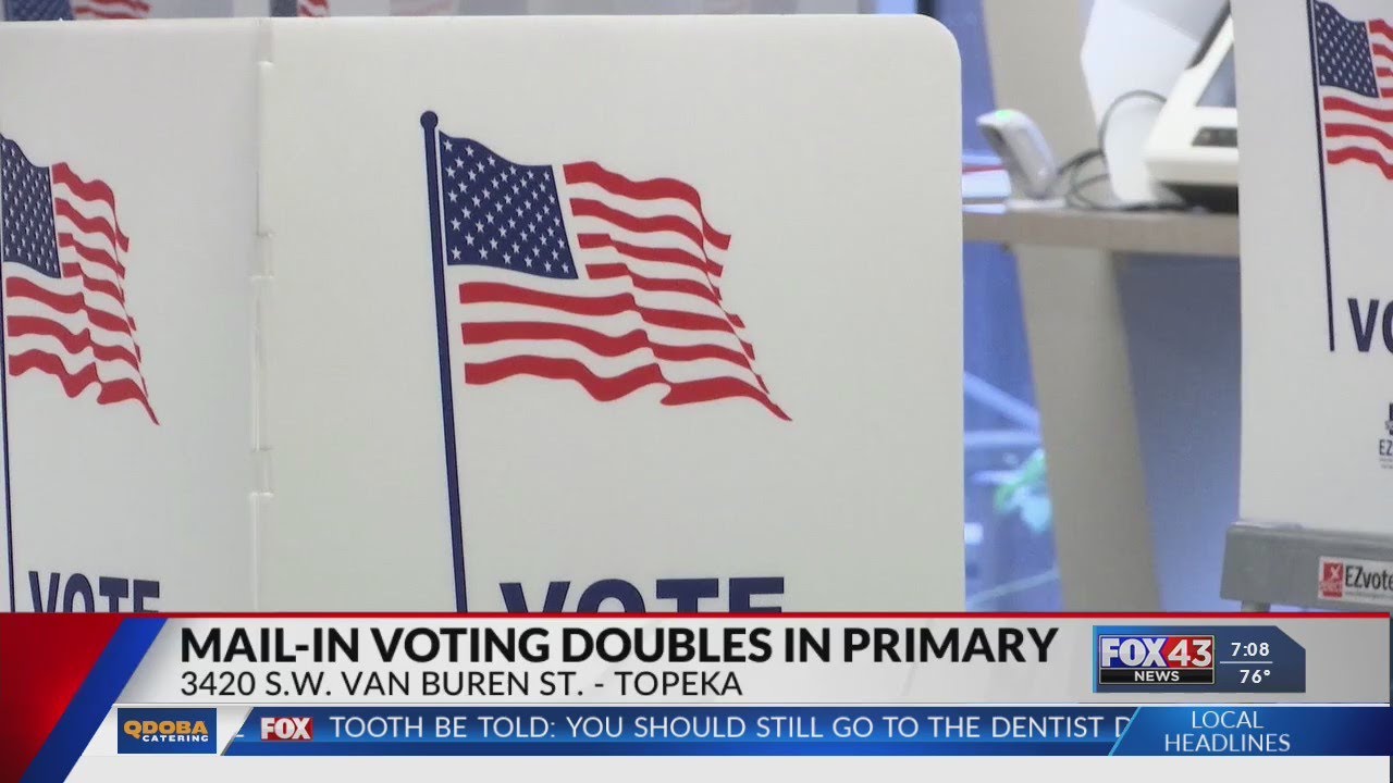 Early and main-in voting doubles in Shawnee County during primary