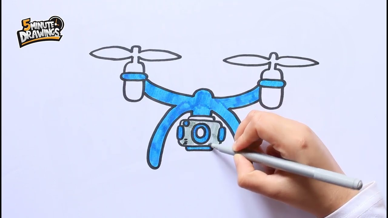 how to draw a drone