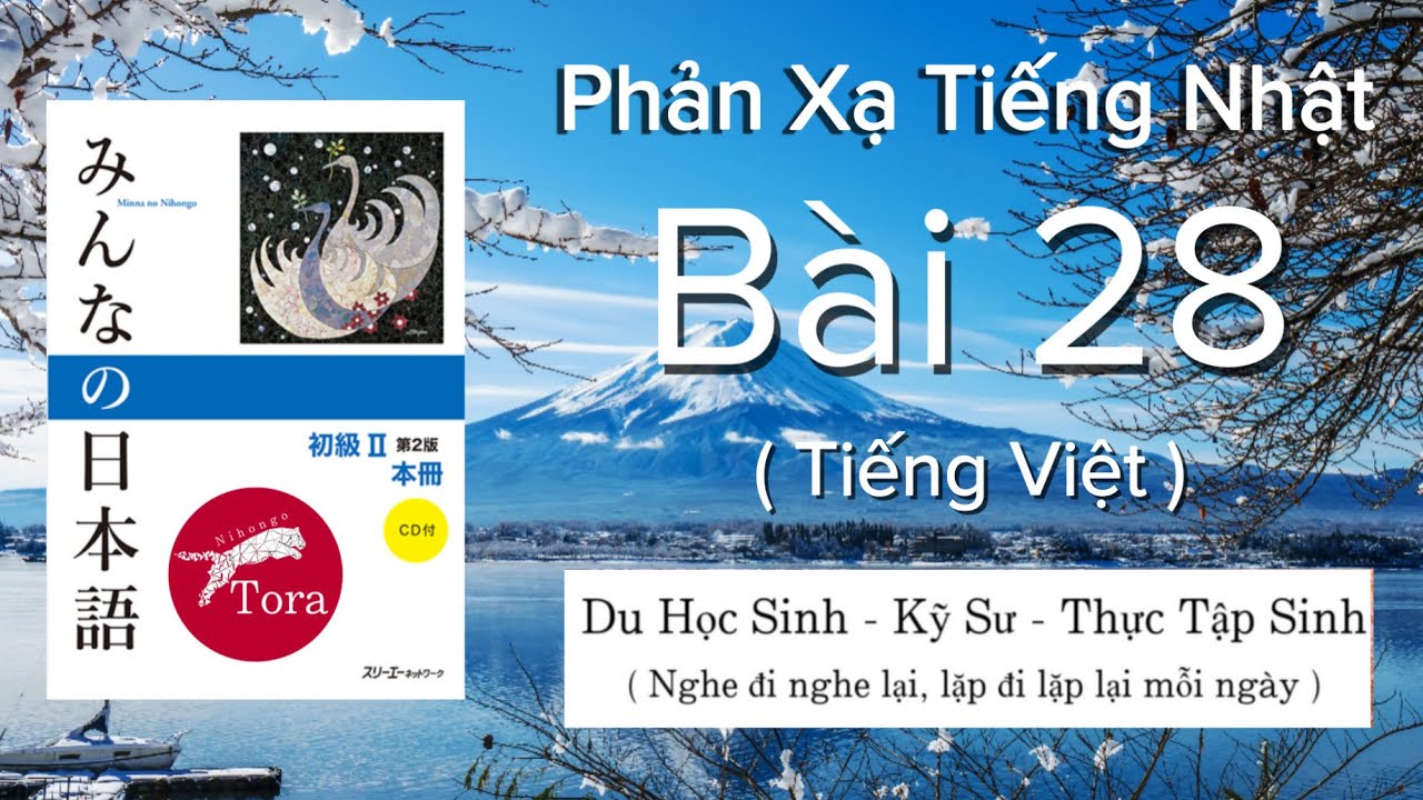 Phản xạ tiếng Nhật N4 bài 28 Minna no nihongo N4 Kaiwa 28 - hội thoại tiếng Nhật hàng ngày