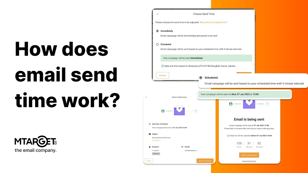 How does email send time work? | MTARGET How-To