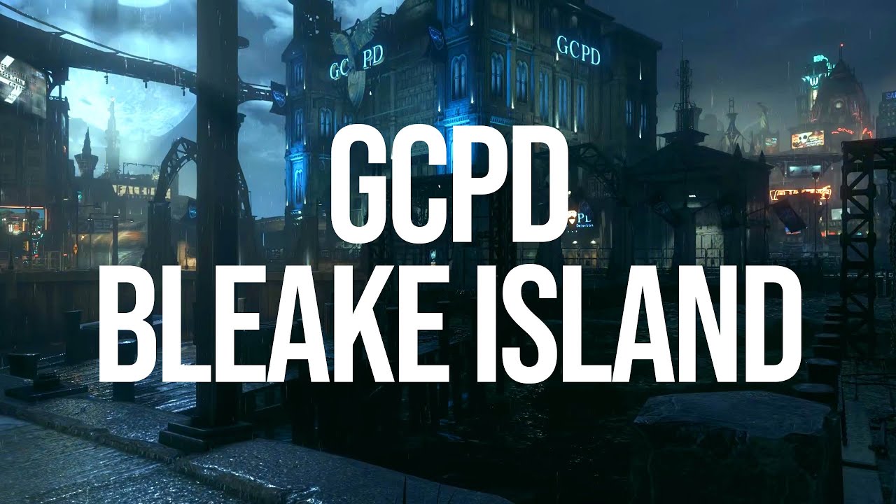 BATMAN Arkham Knight GCPD Bleake Island 8 hours Ambience with music