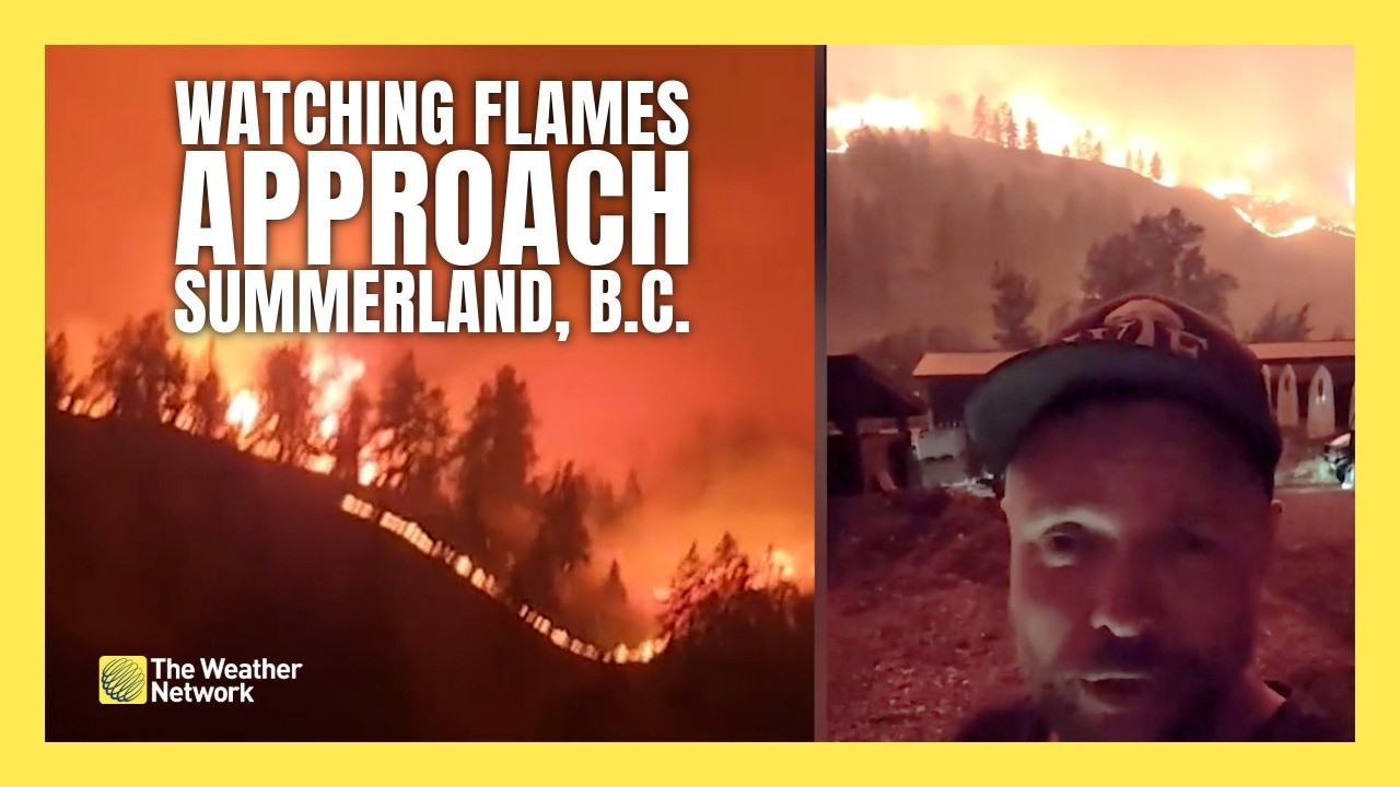B.C. farmer watches as wildfire approaches his property | #wildfire