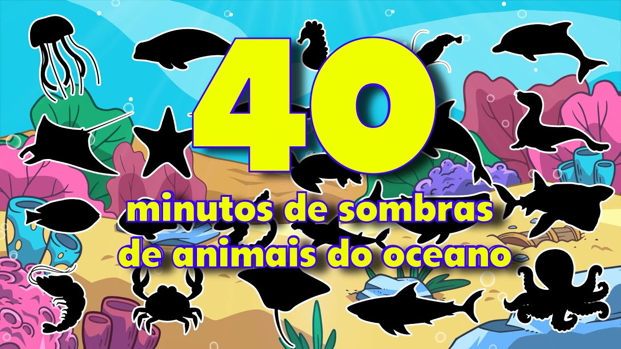 Adivinhe a sombra dos animais! 🌊 O que são essas formas no fundo do mar?